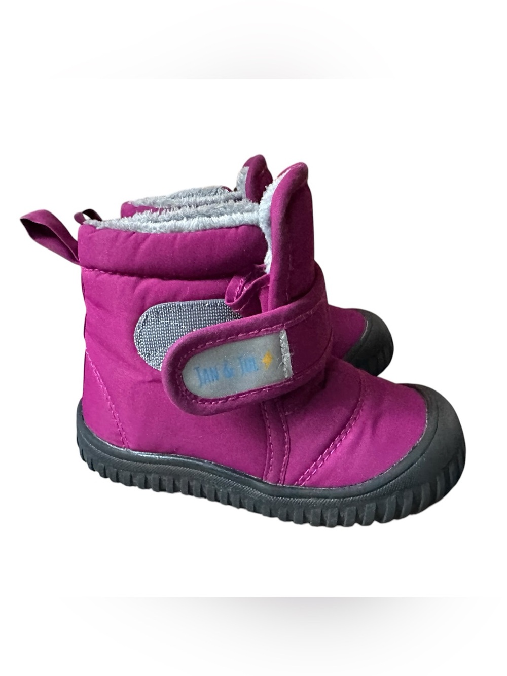Jan & Jul Toasty-Dry Booties Sherpa Lined Magenta Toddler Size 6